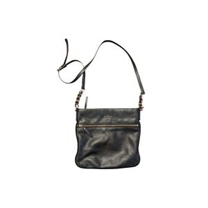 Kate Spade Cobble Hill Ellen Crossbody Bag Black Pebbled Leather Gold Chain Zip